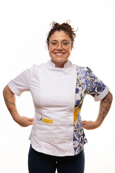 Santorini Women's Fitted Chef Jacket