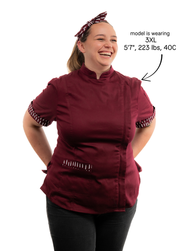 Cherry Women's Fitted Chef Jacket
