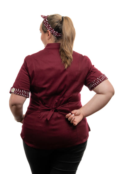 Cherry Women's Fitted Chef Jacket