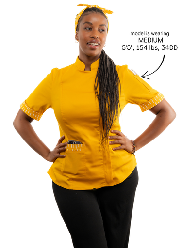 Tumeric Women's Fitted Chef Jacket