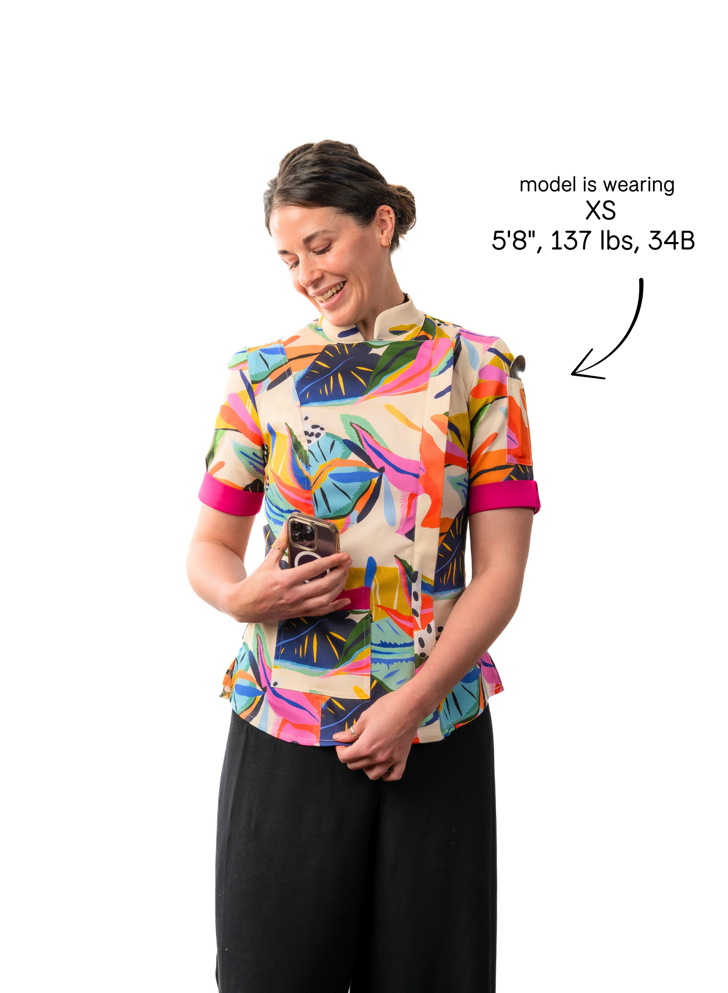 Flora Women's Fitted Chef Jacket