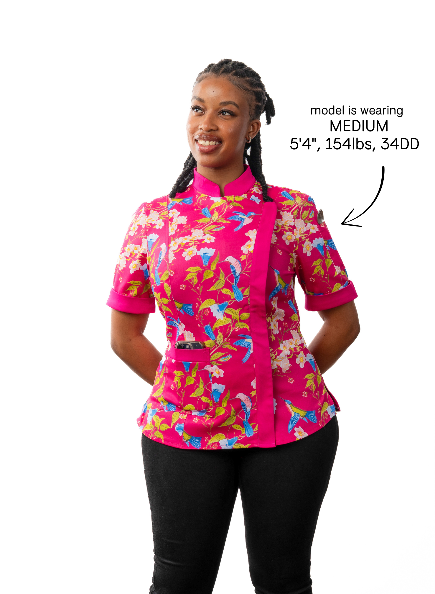 Mei Women's Fitted Chef Jacket