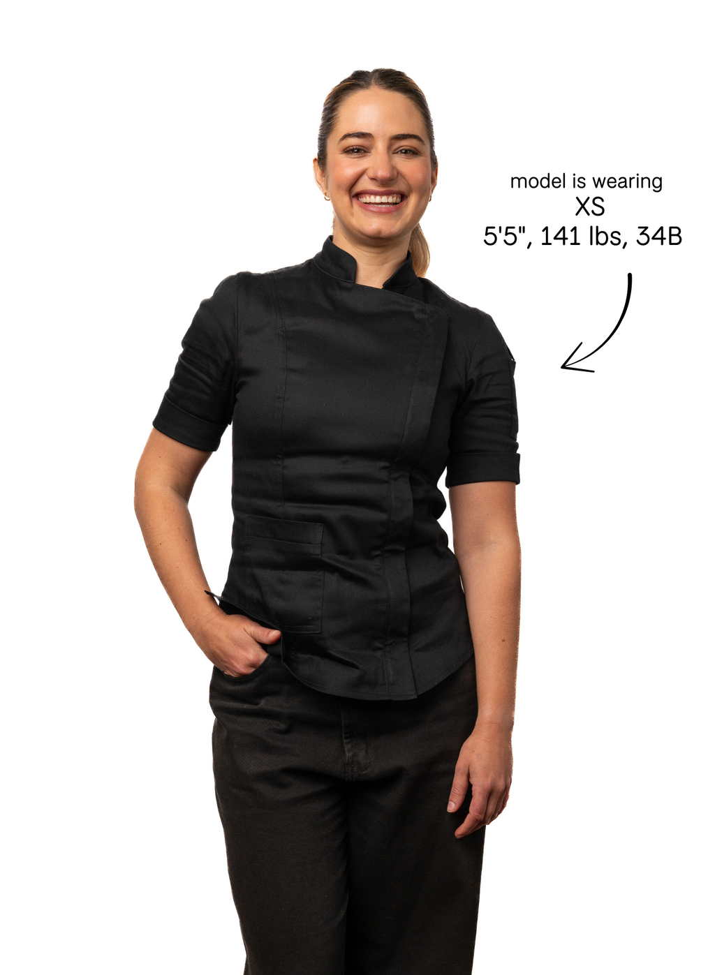 Raven Women's Fitted Chef Jacket