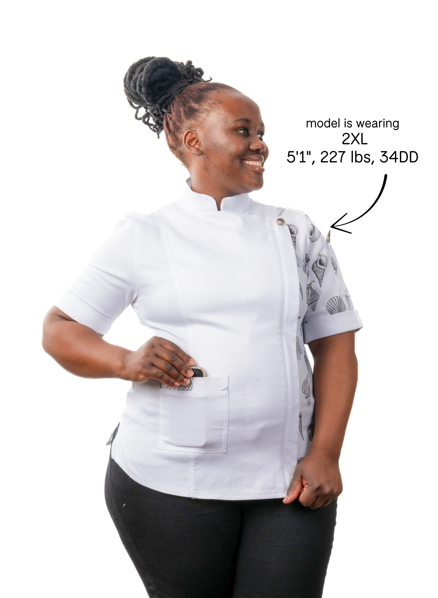 Sephira Women's Fitted Chef Jacket