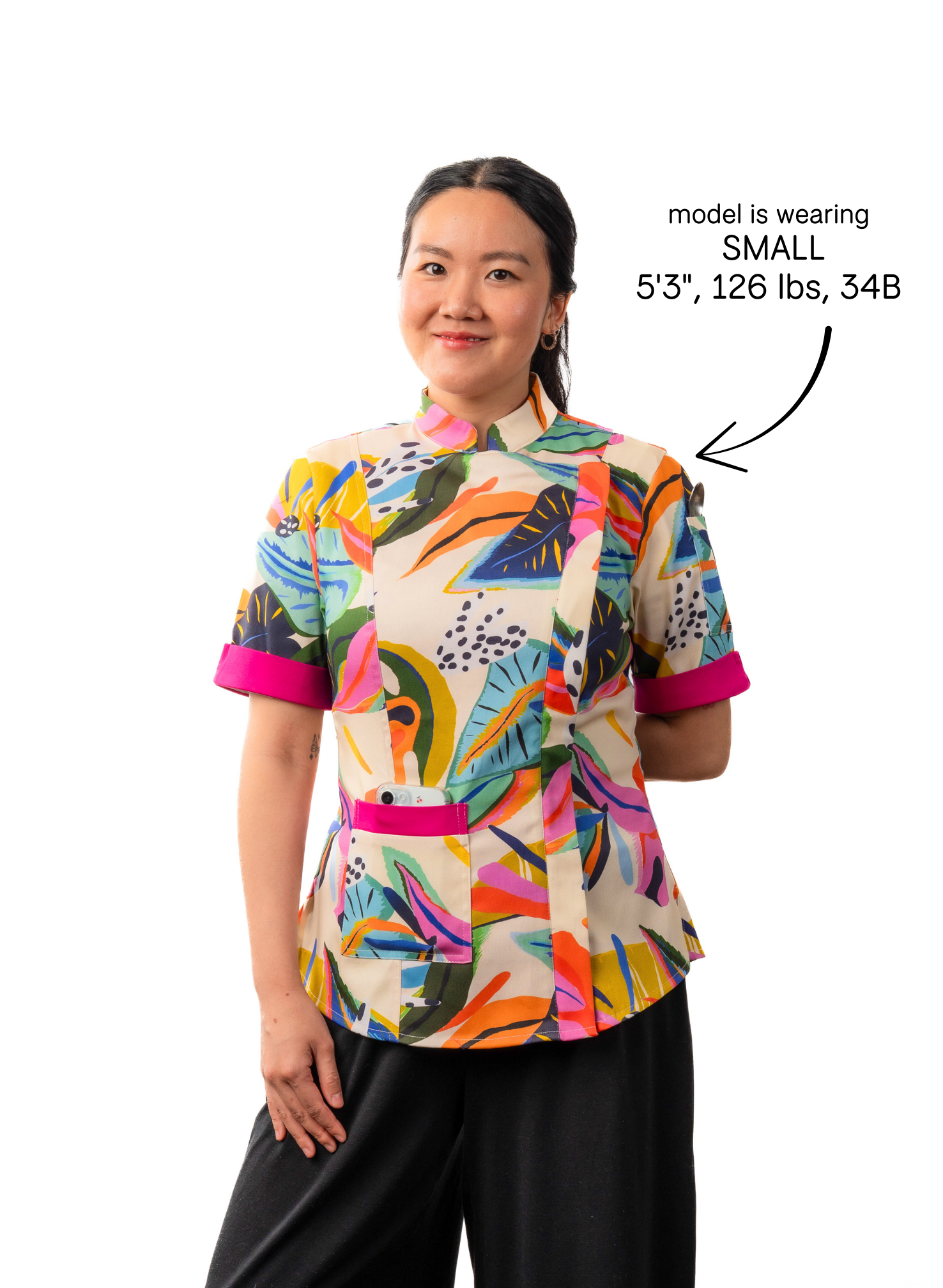 Flora Women's Fitted Chef Jacket