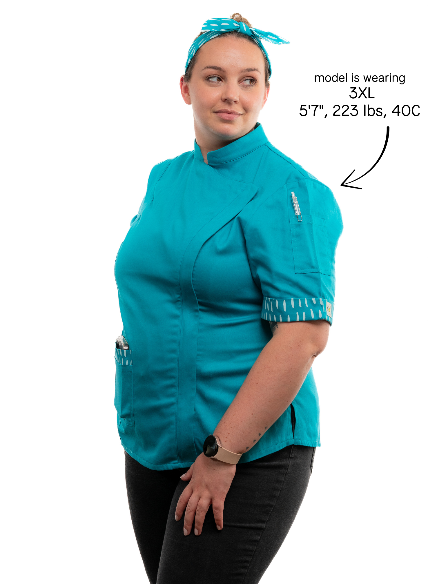 Bluefin Women's Fitted Chef Jacket
