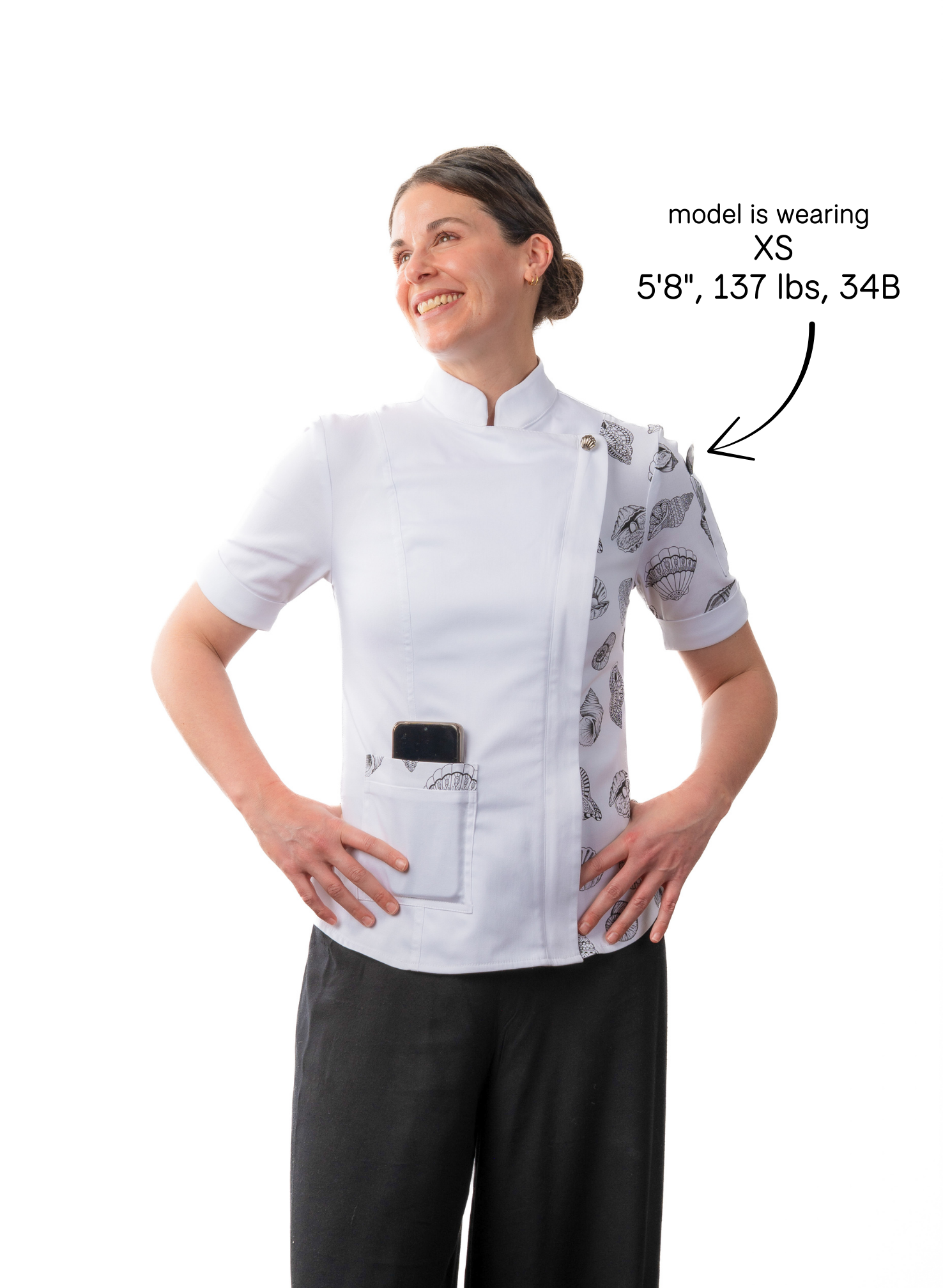 Sephira Women's Fitted Chef Jacket