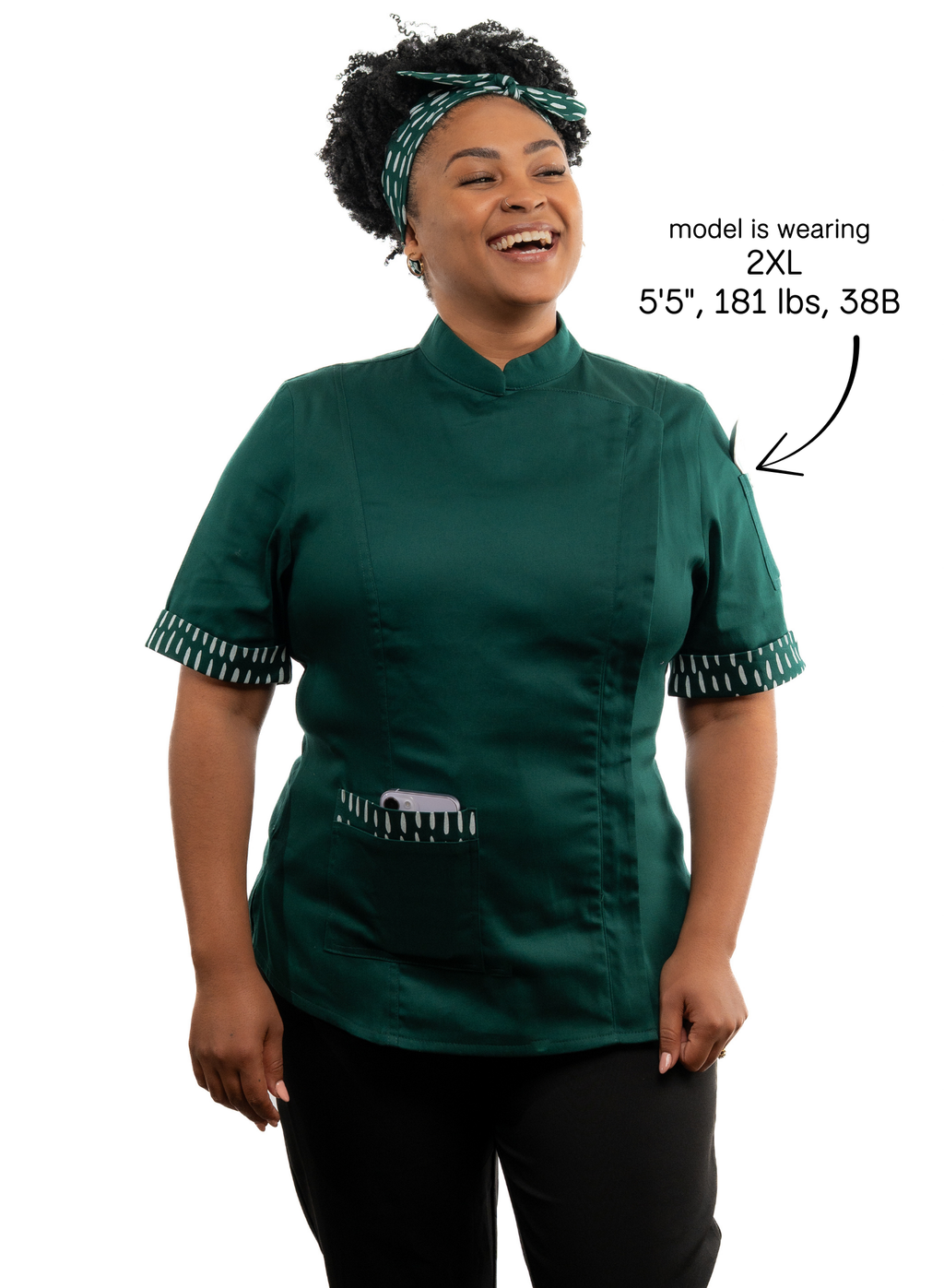 Basil Women's Fitted Chef Jacket