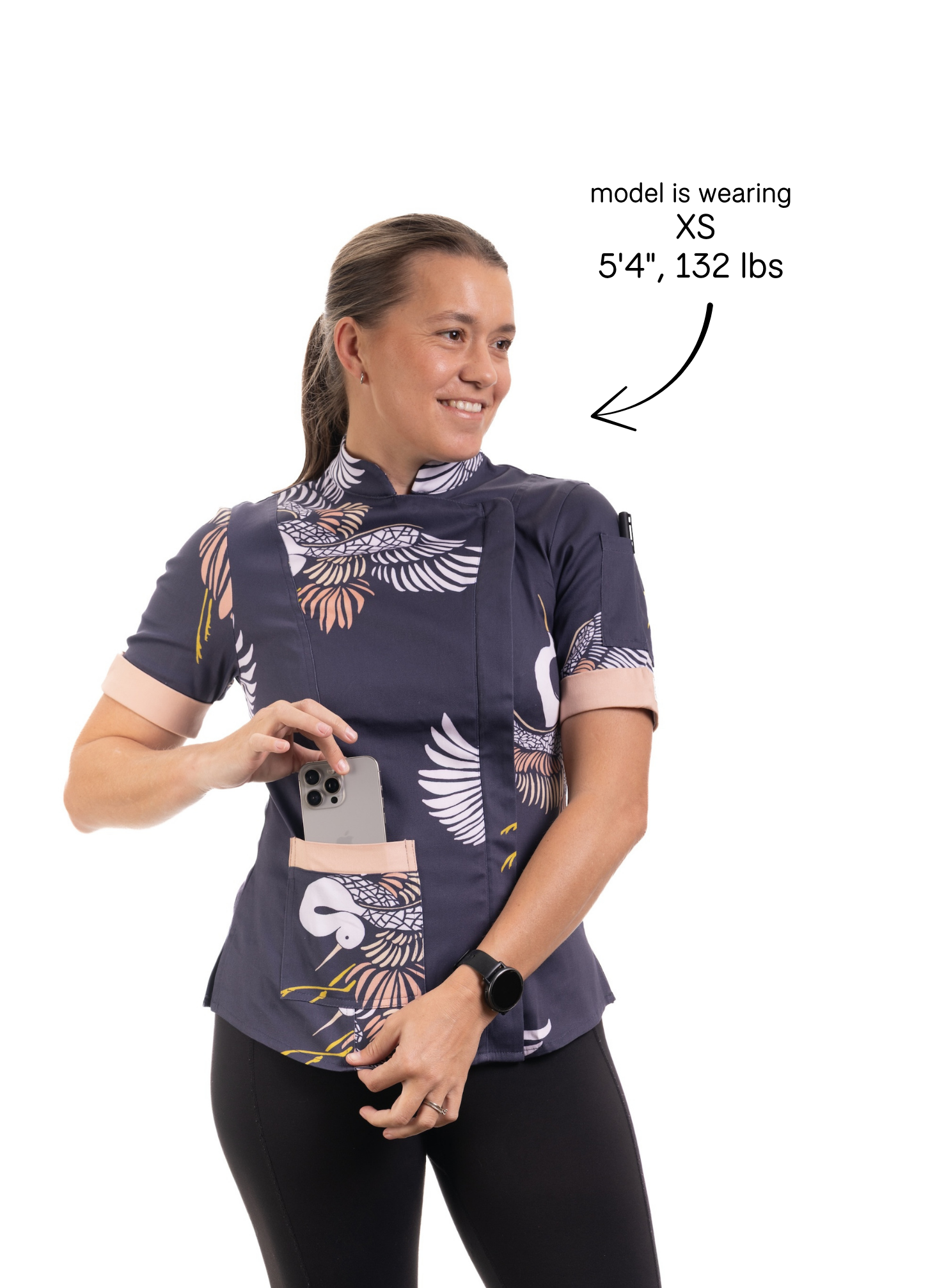 Avery Women's Fitted Chef Jacket
