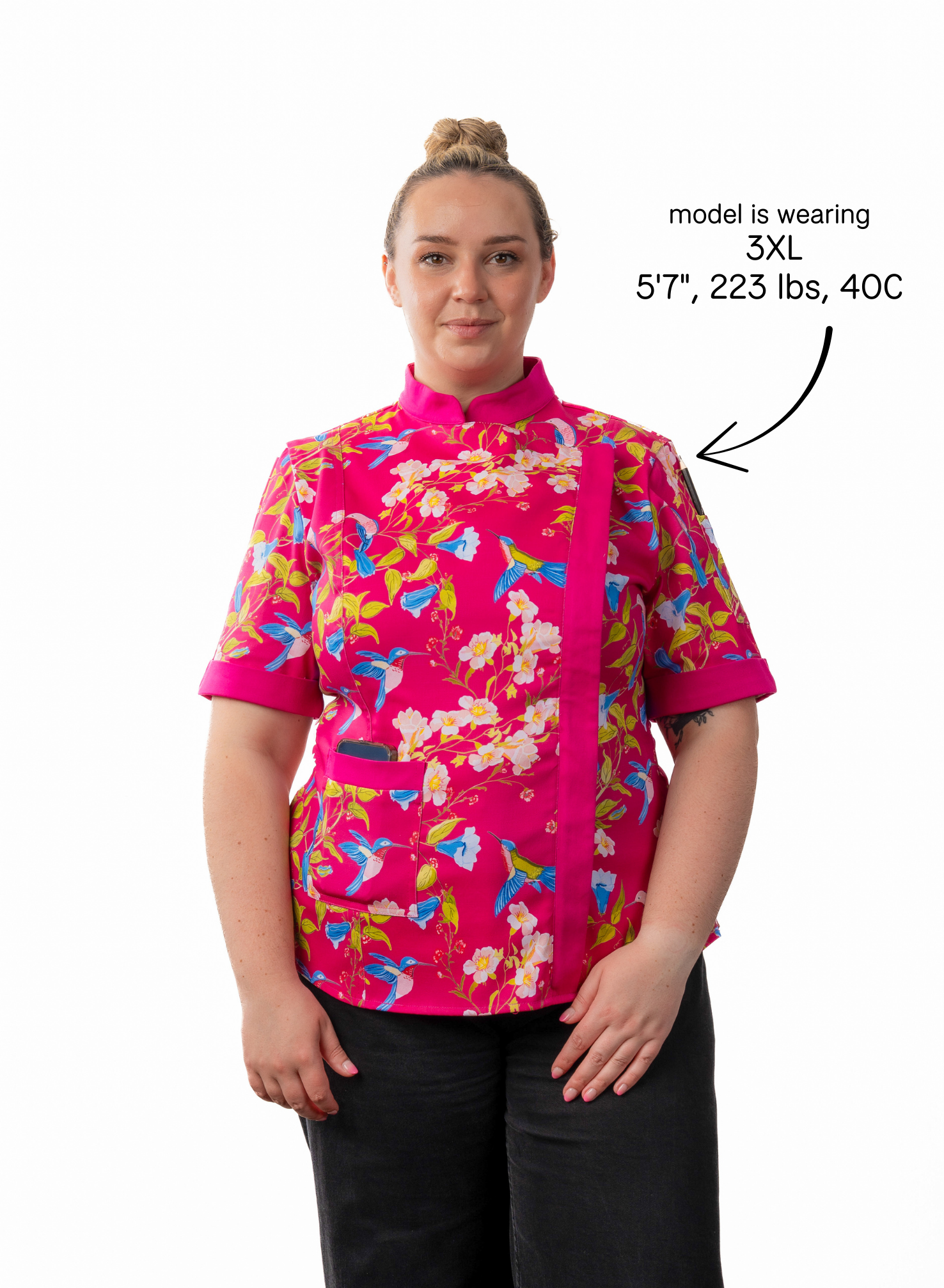 Mei Women's Fitted Chef Jacket