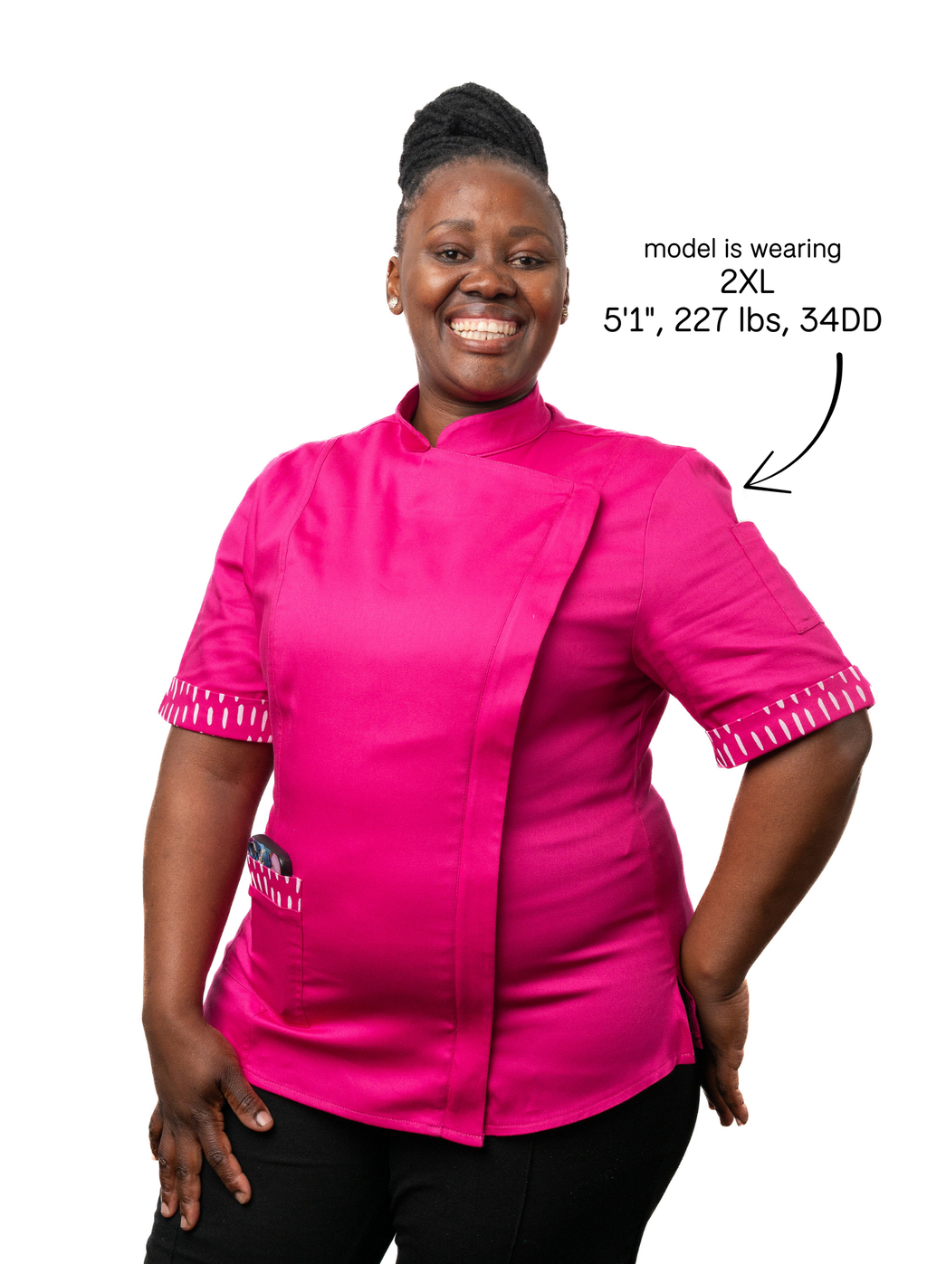 Dragonfruit Women's Fitted Chef Jacket