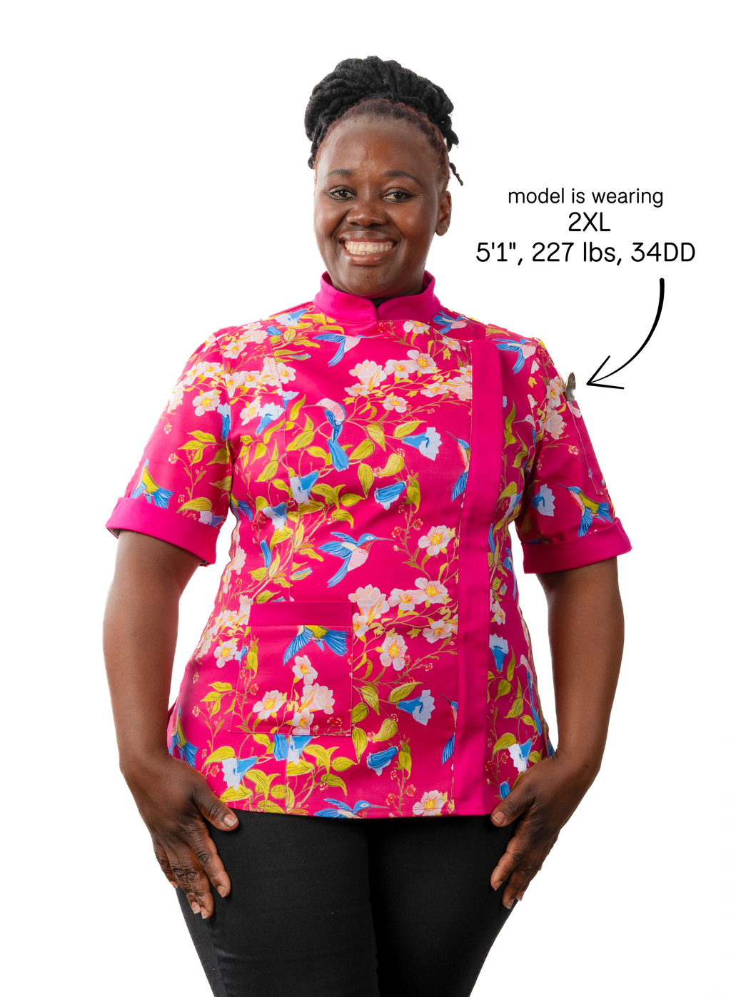 Mei Women's Fitted Chef Jacket