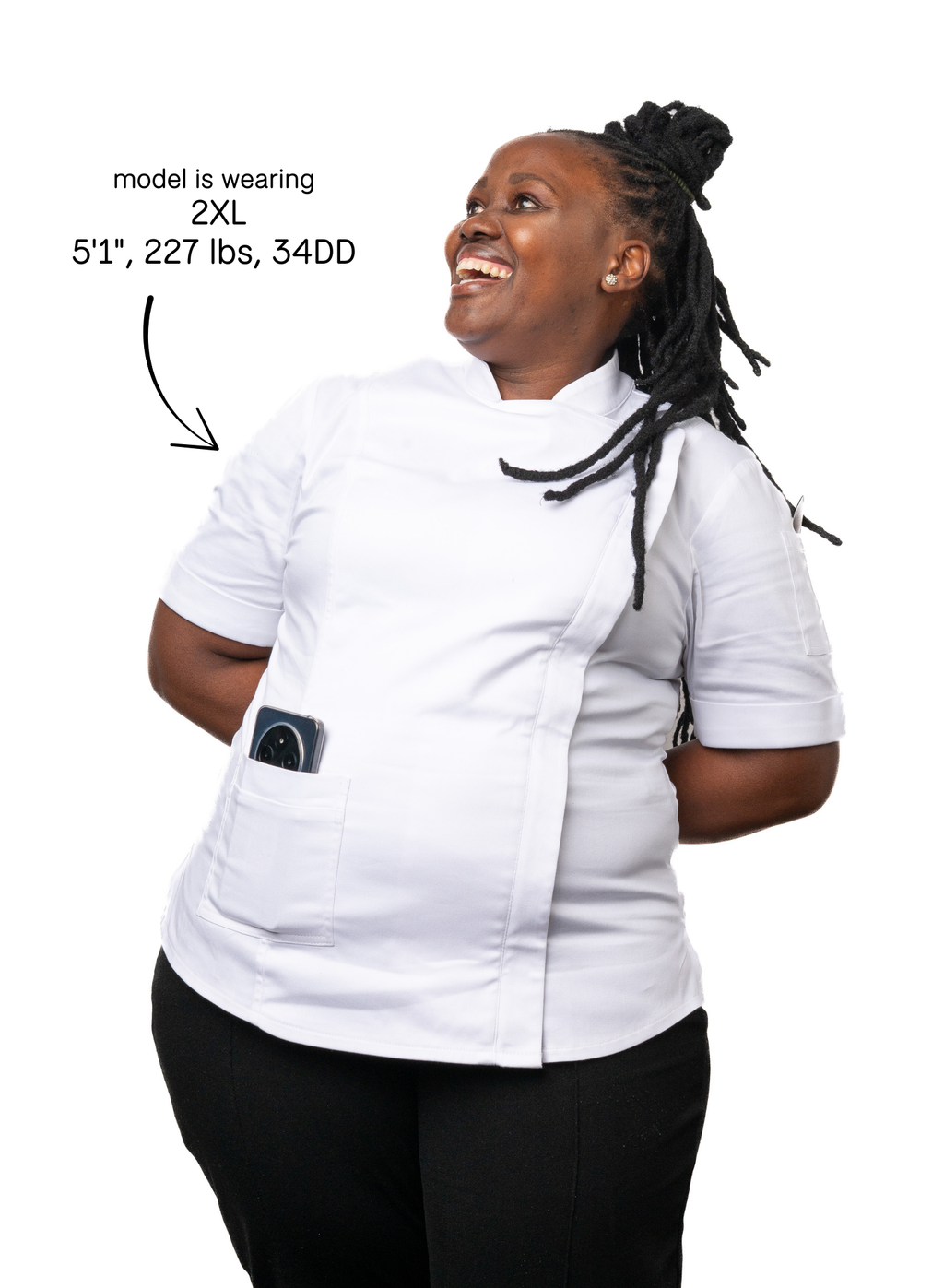 Coconut Women's Fitted Chef Jacket