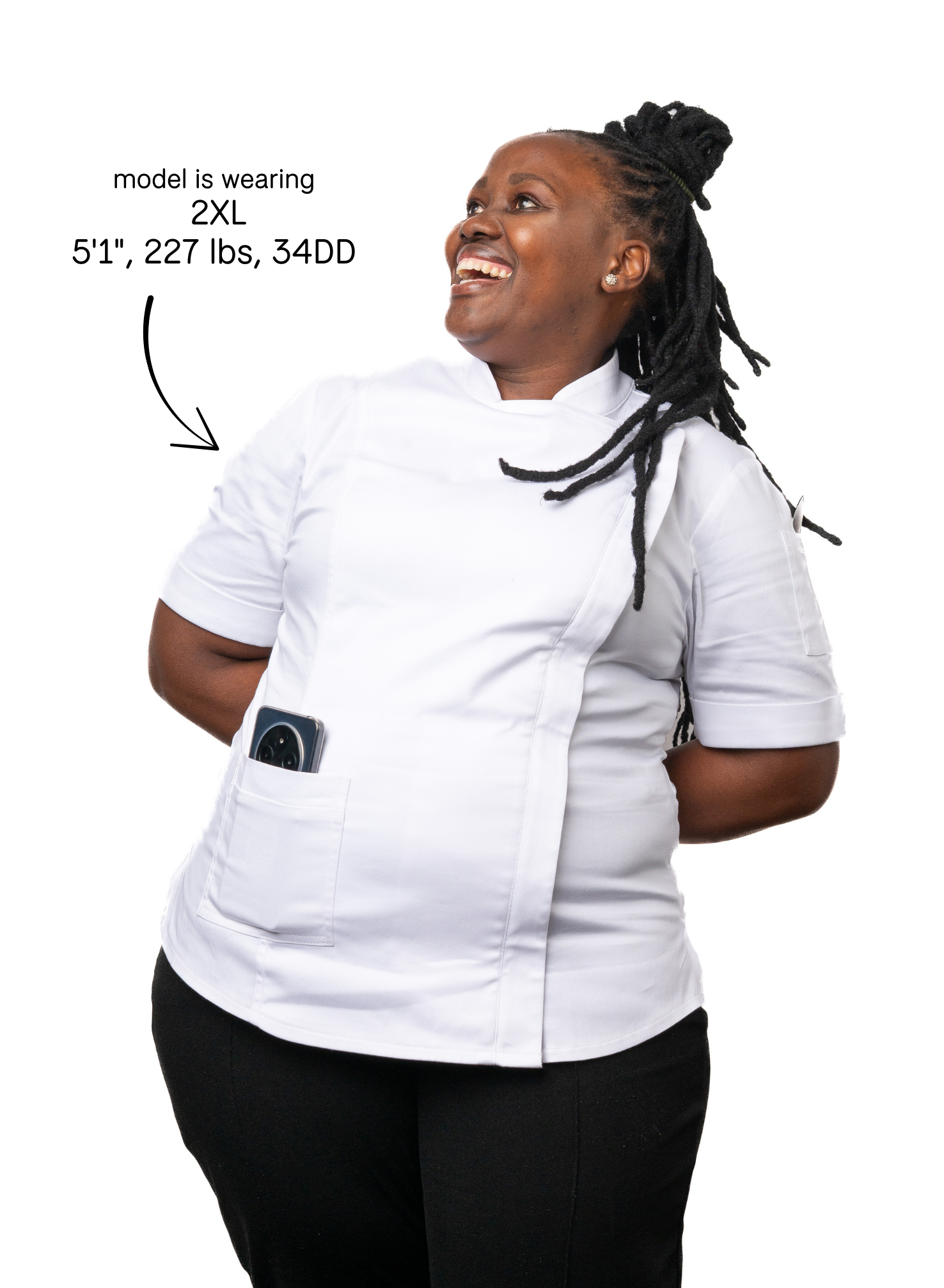 Coconut Women's Fitted Chef Jacket