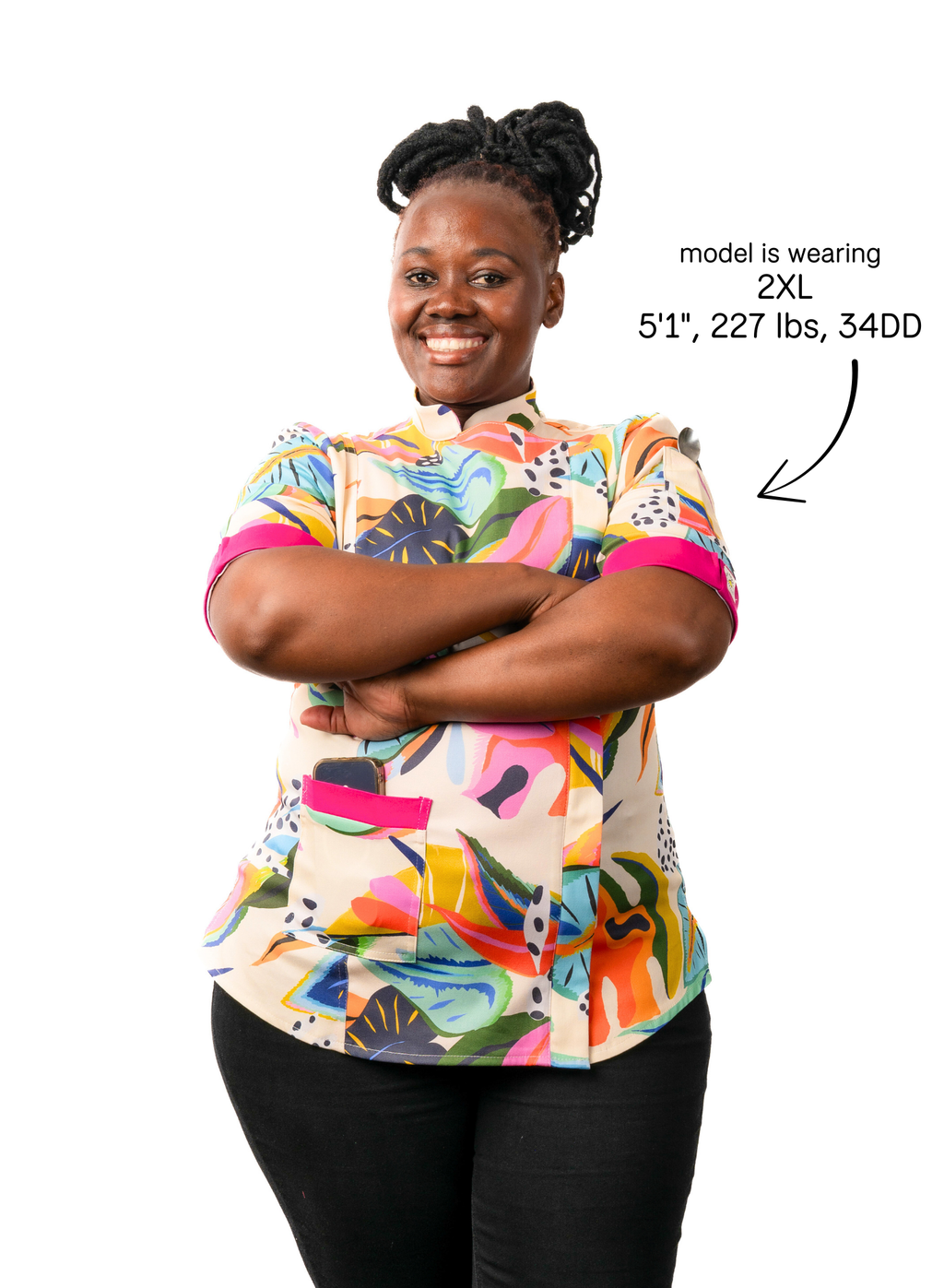 Flora Women's Fitted Chef Jacket