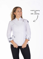 Pearl Women's Long Sleeve Fitted Chef Jacket