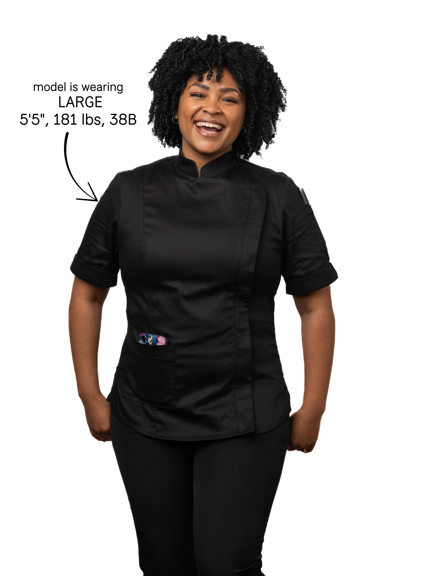 Raven Women's Fitted Chef Jacket