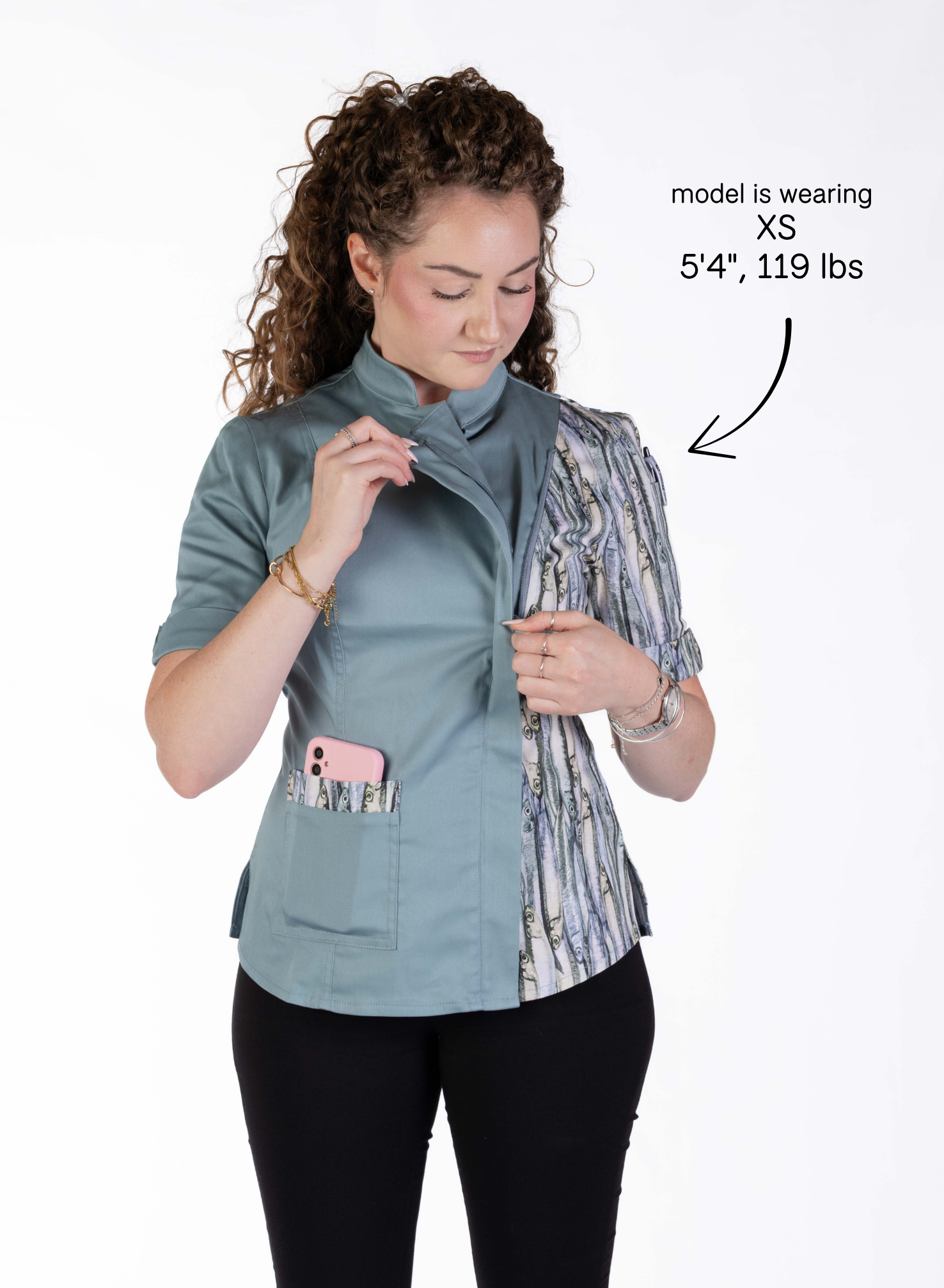 Anchovy Women's Fitted Chef Jacket
