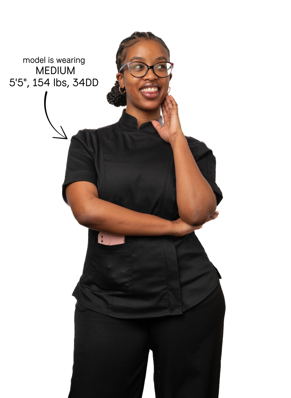 Raven Women's Fitted Chef Jacket