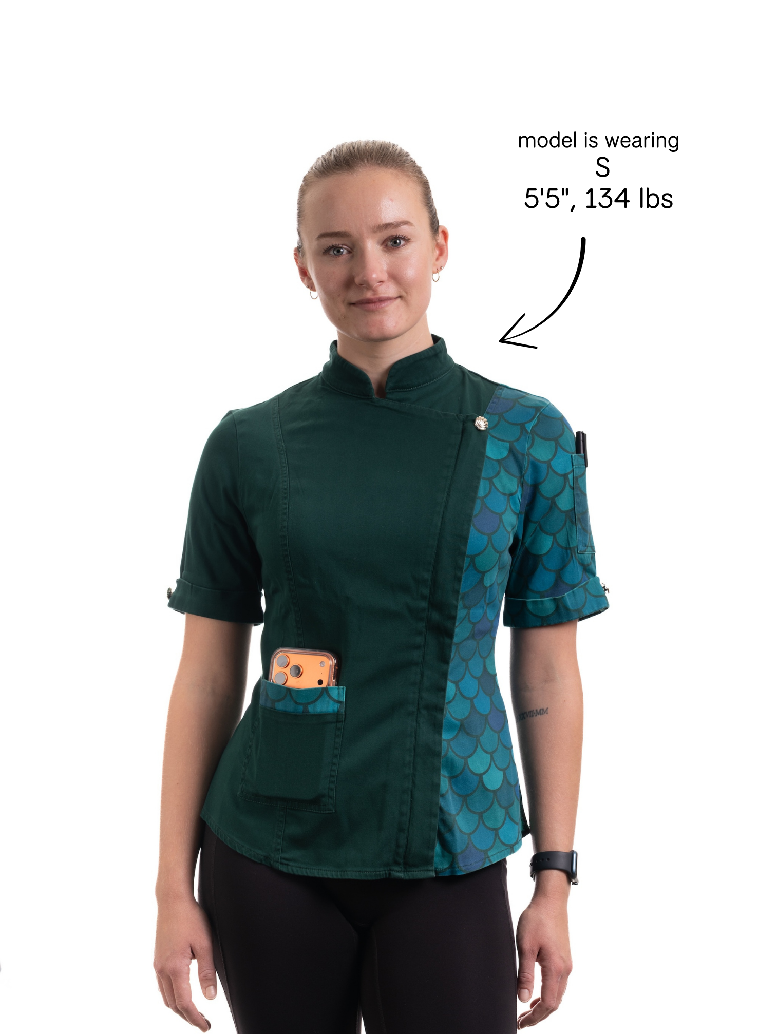 Riva Women's Fitted Chef Jacket