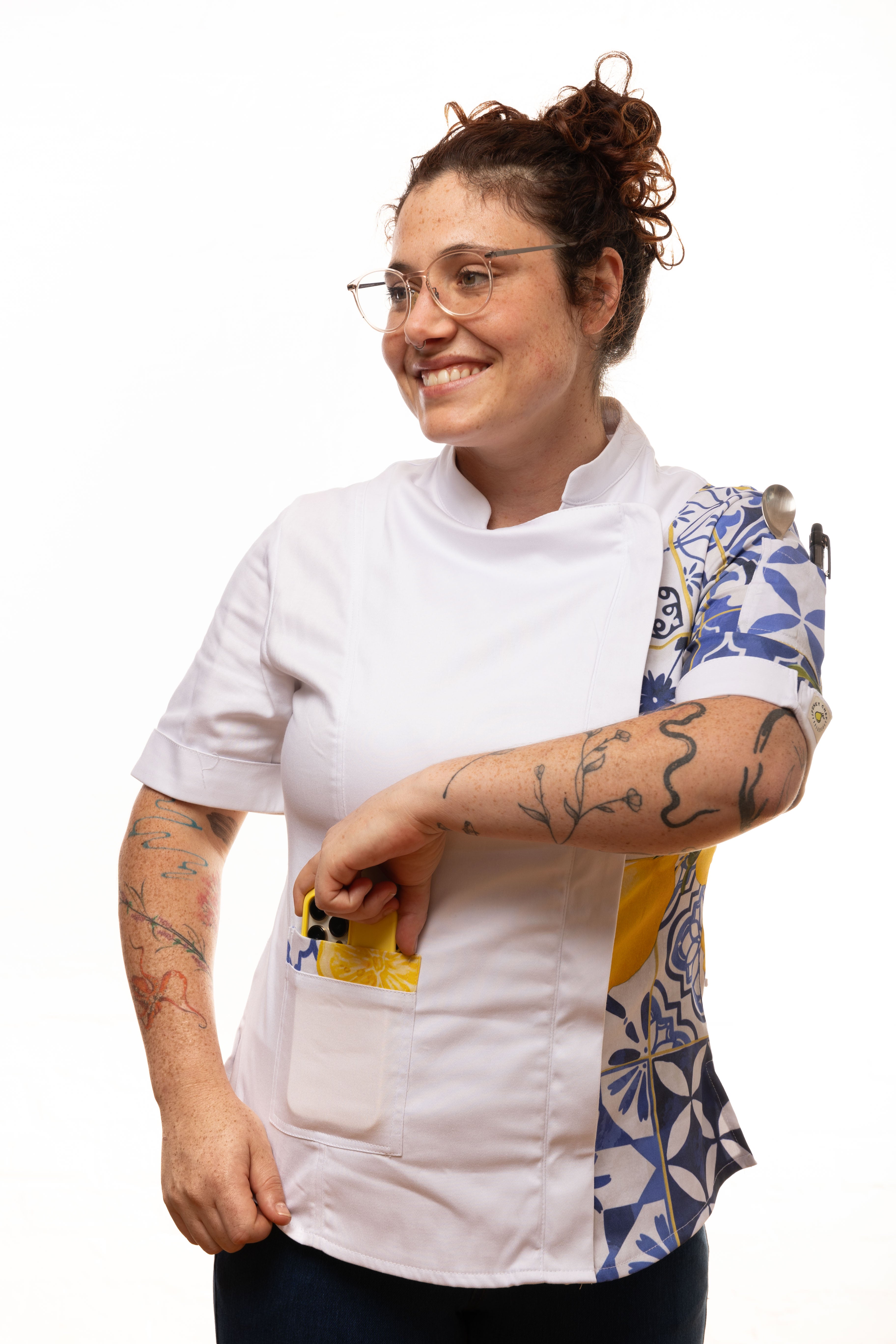 Santorini Women's Fitted Chef Jacket