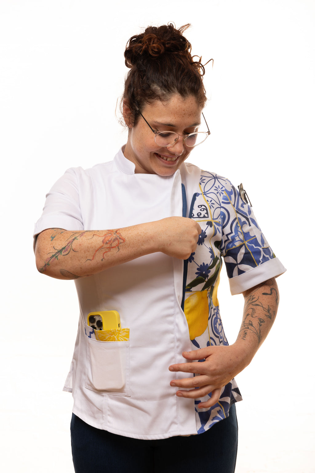 Santorini Women's Fitted Chef Jacket