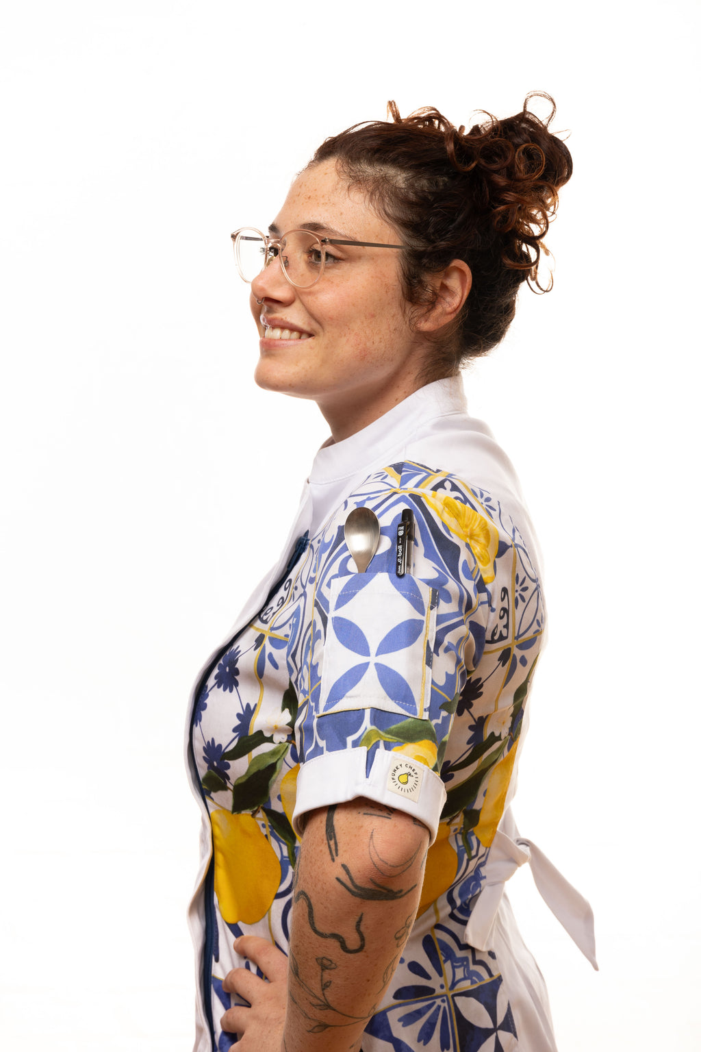 Santorini Women's Fitted Chef Jacket