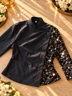 The Showstopper - Sequined Women's Chef Jacket