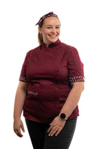 Cherry Women's Fitted Chef Jacket