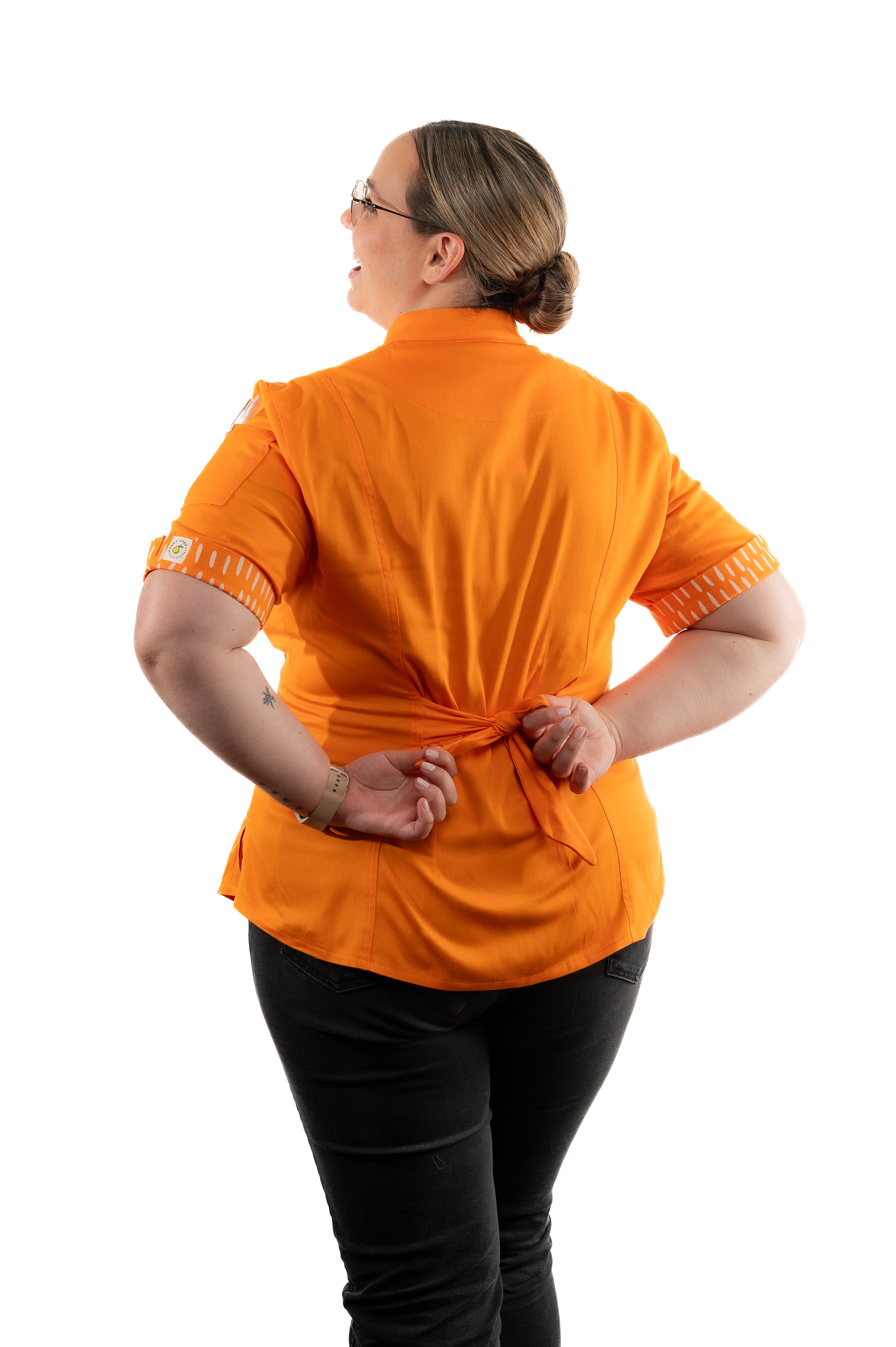 Tangerine Women's Fitted Chef Jacket