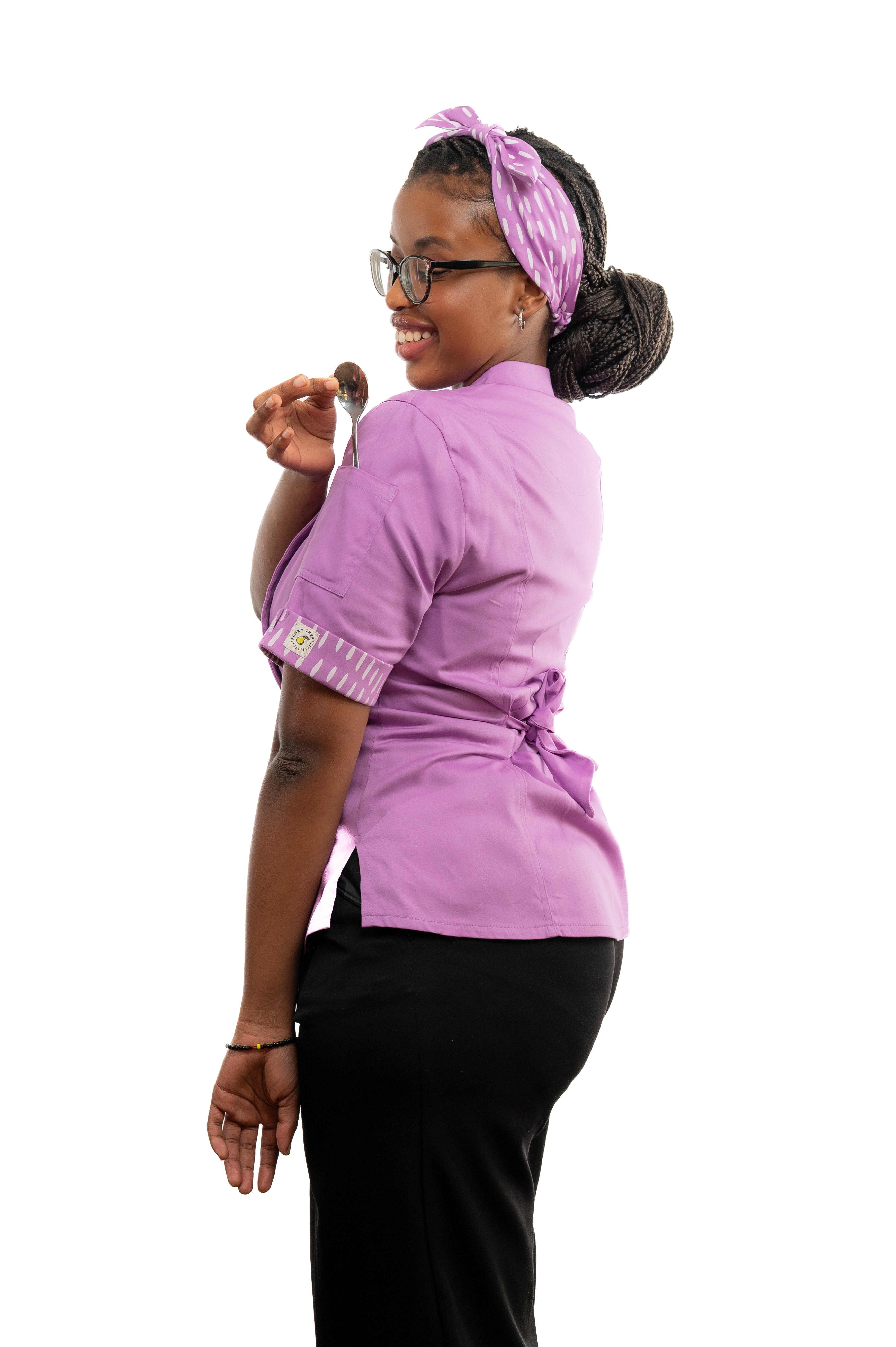 Violet Women's Fitted Chef Jacket