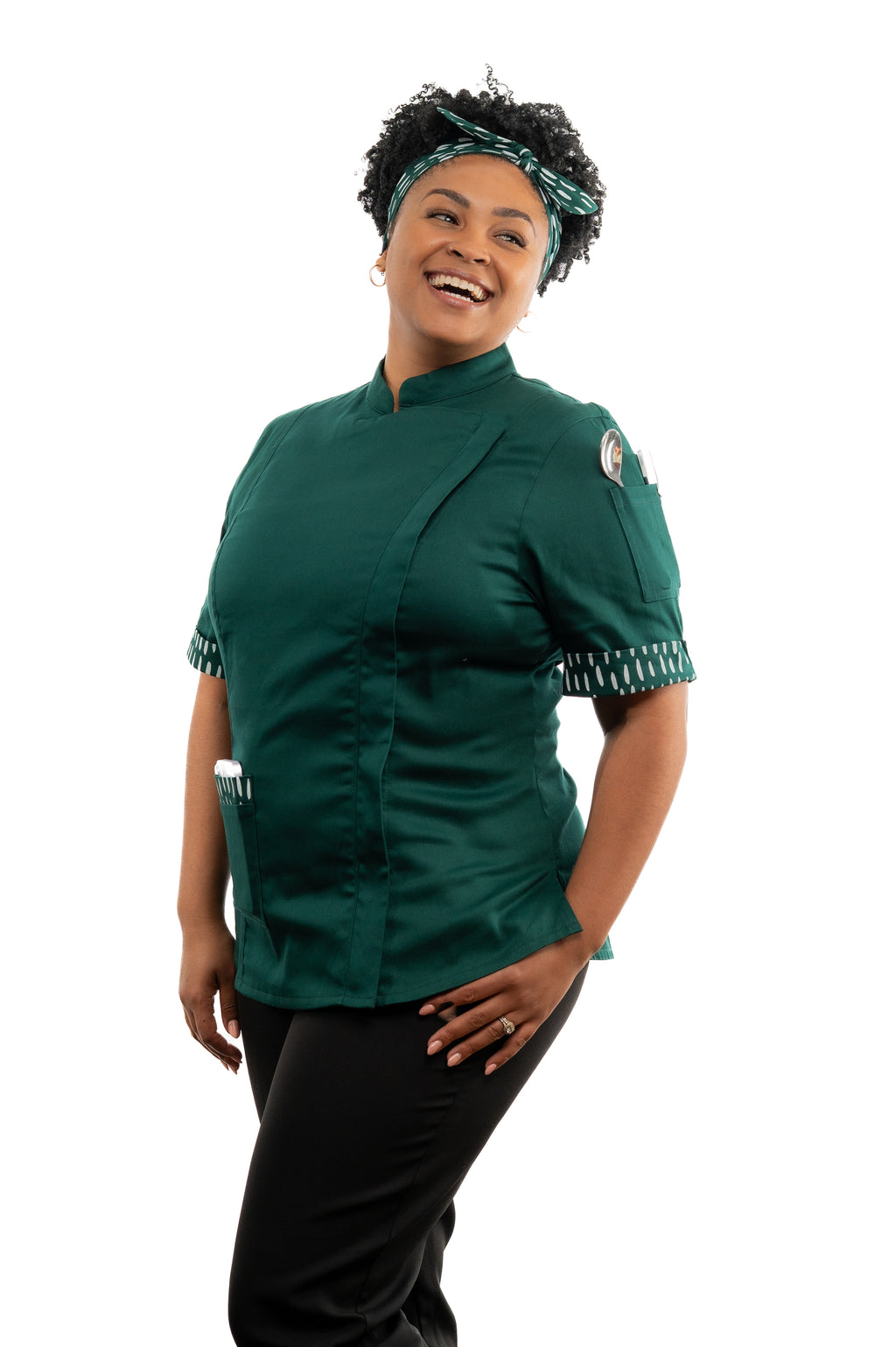 Basil Women's Fitted Chef Jacket