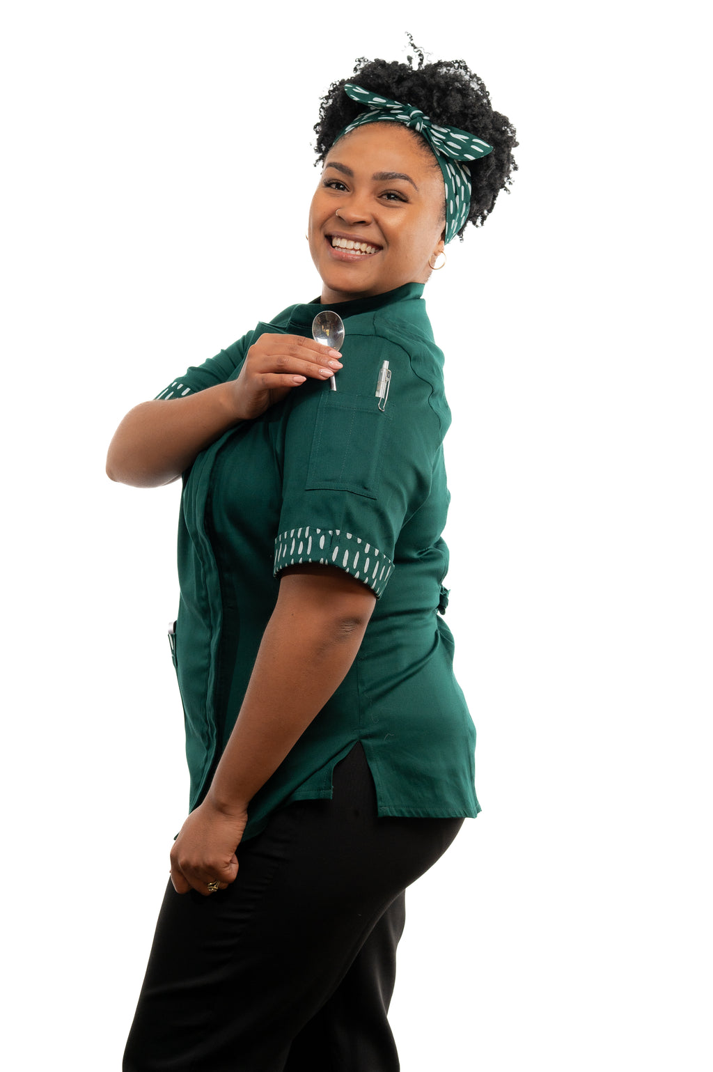 Basil Women's Fitted Chef Jacket