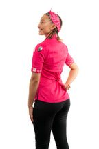 Raspberry Women's Fitted Chef Jacket