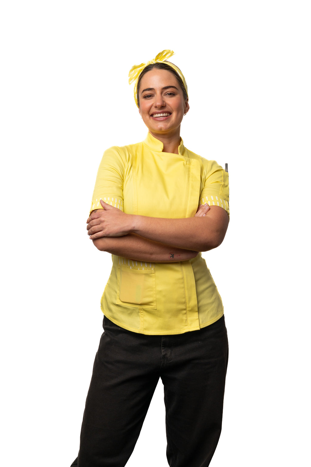 Lemon Women's Fitted Chef Jacket