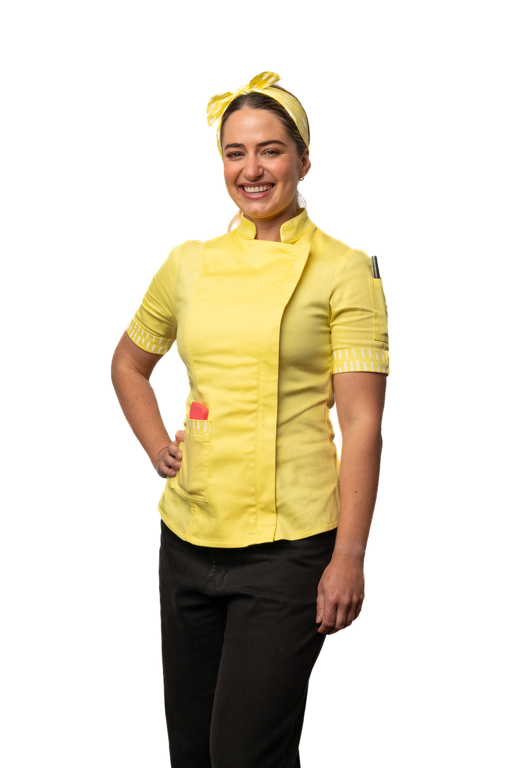 Lemon Women's Fitted Chef Jacket