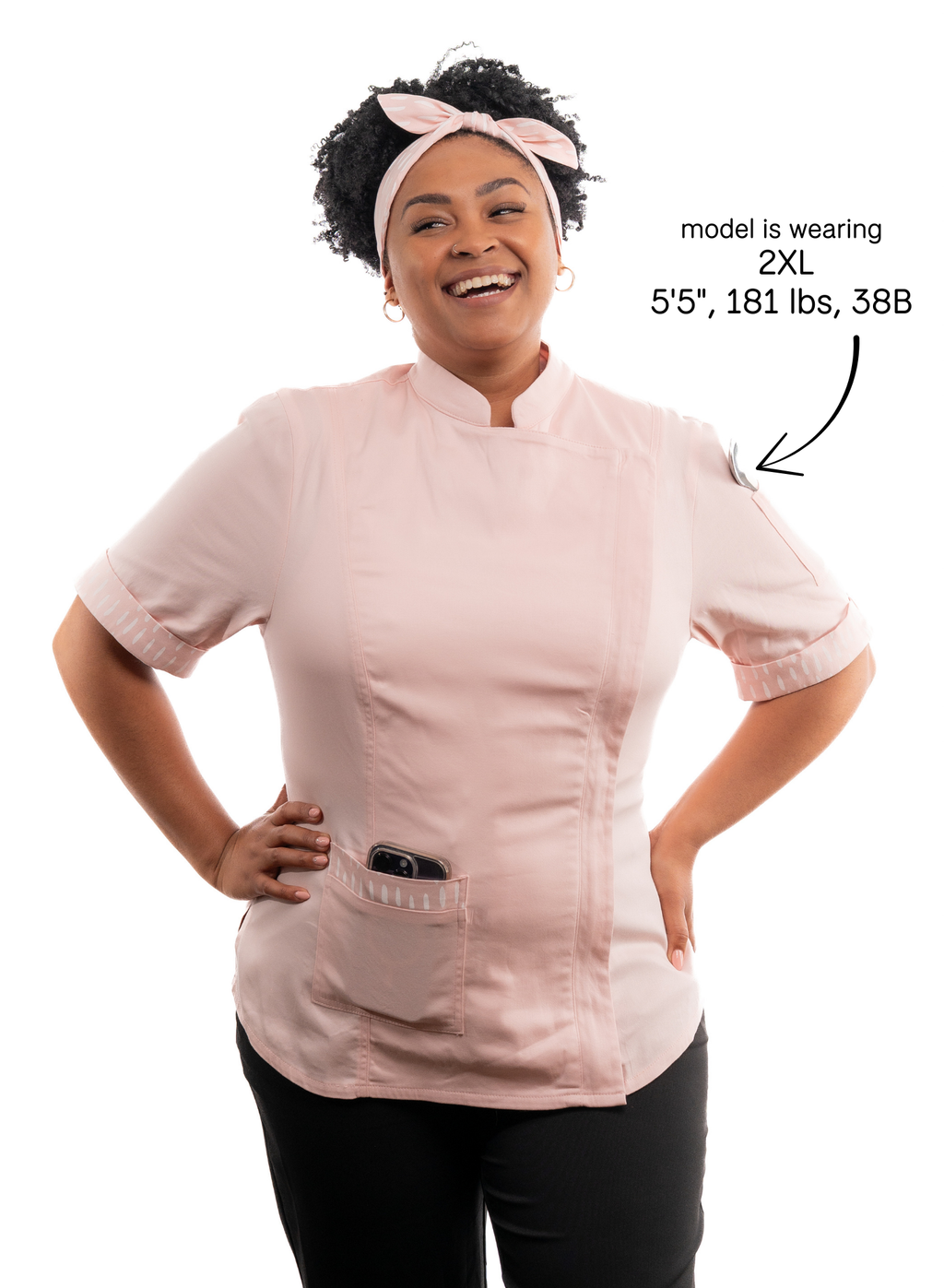 Litchi Women's Fitted Chef Jacket
