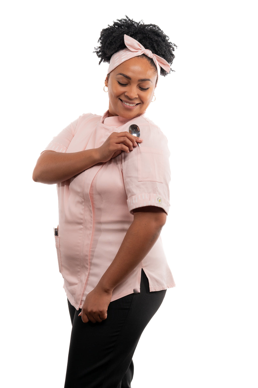 Litchi Women's Fitted Chef Jacket