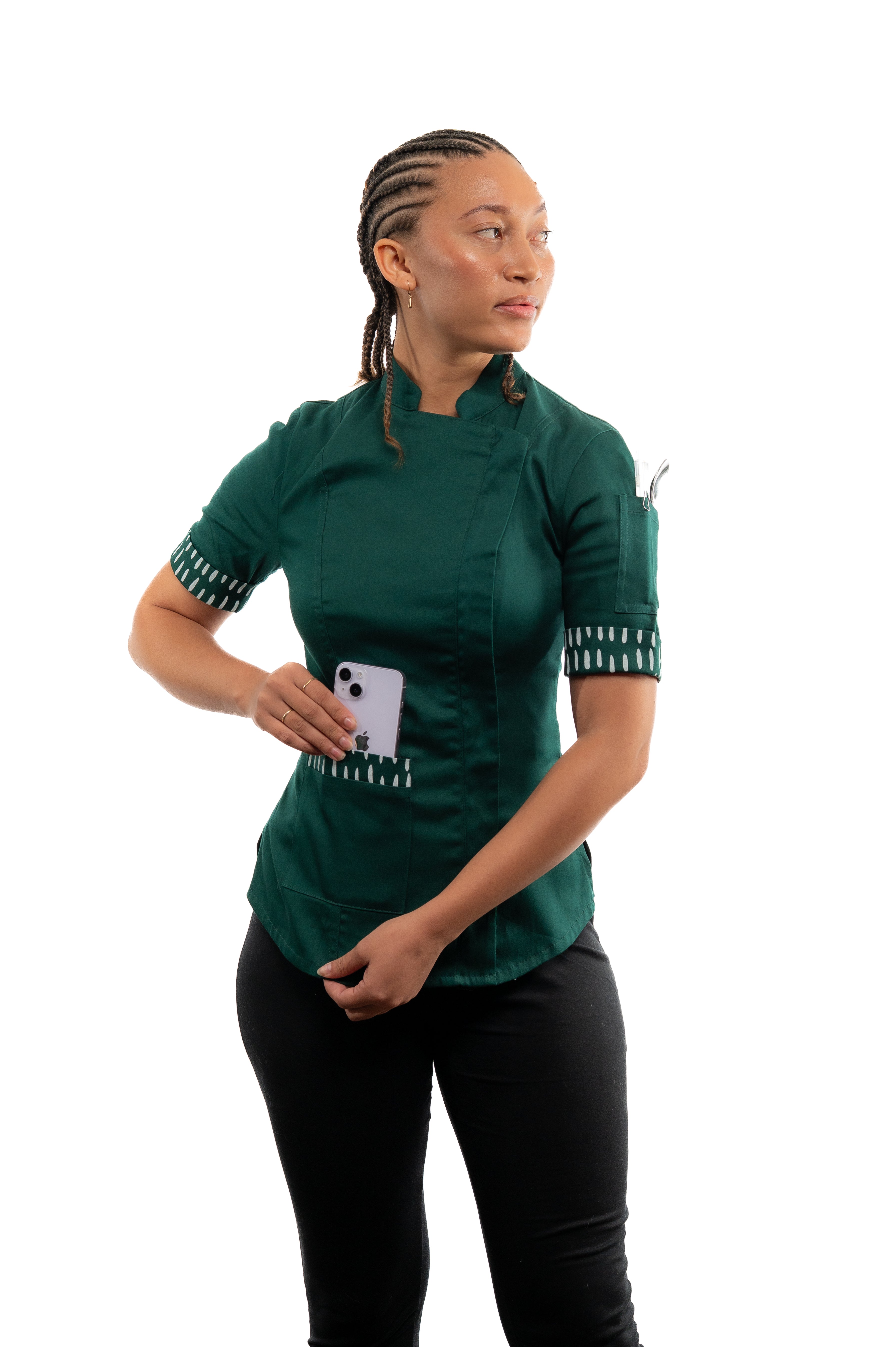 Basil Women's Fitted Chef Jacket