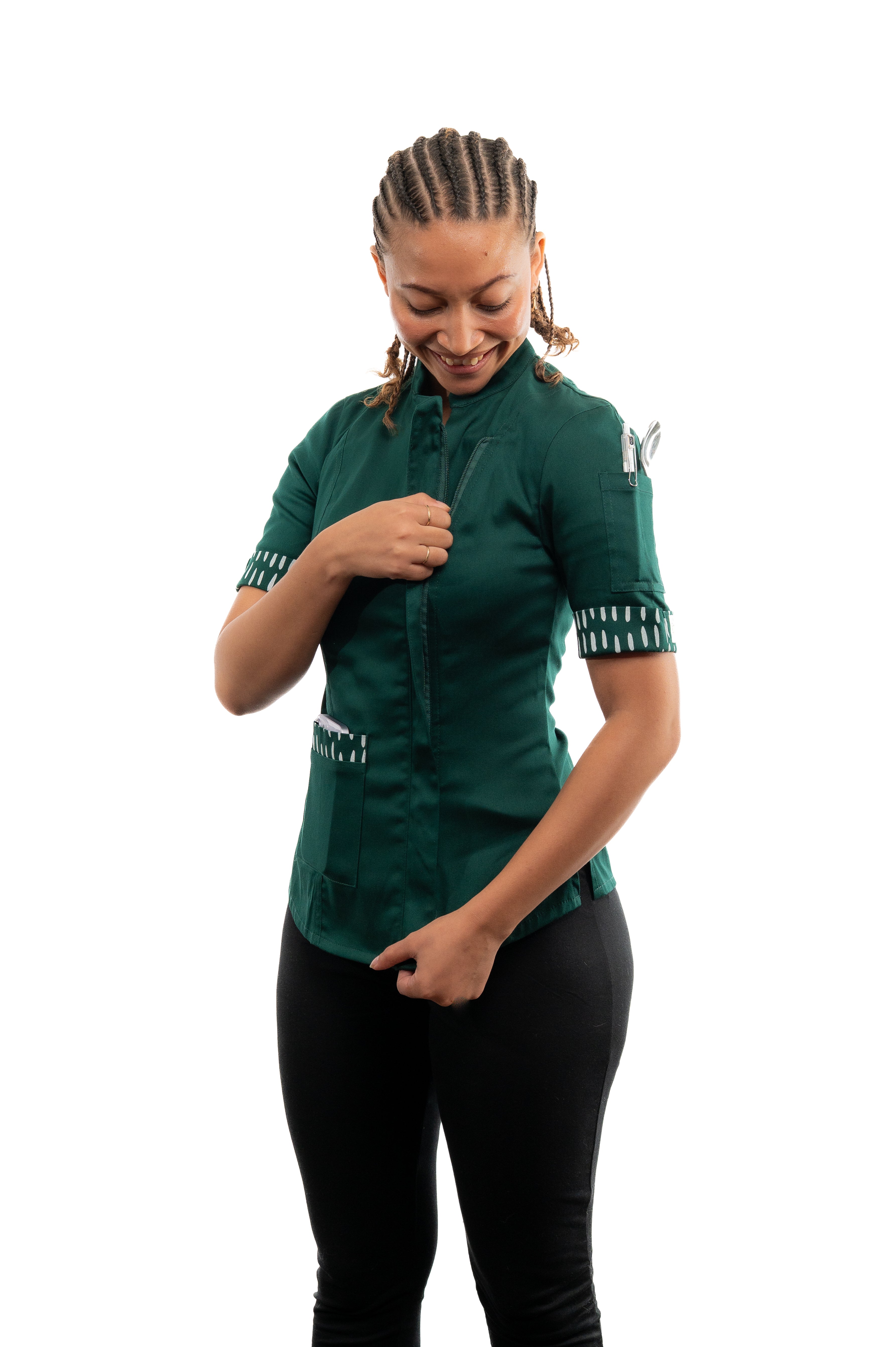 Basil Women's Fitted Chef Jacket