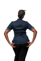 Blueberry Women's Fitted Chef Jacket