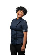 Blueberry Women's Fitted Chef Jacket