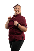 Cherry Women's Fitted Chef Jacket