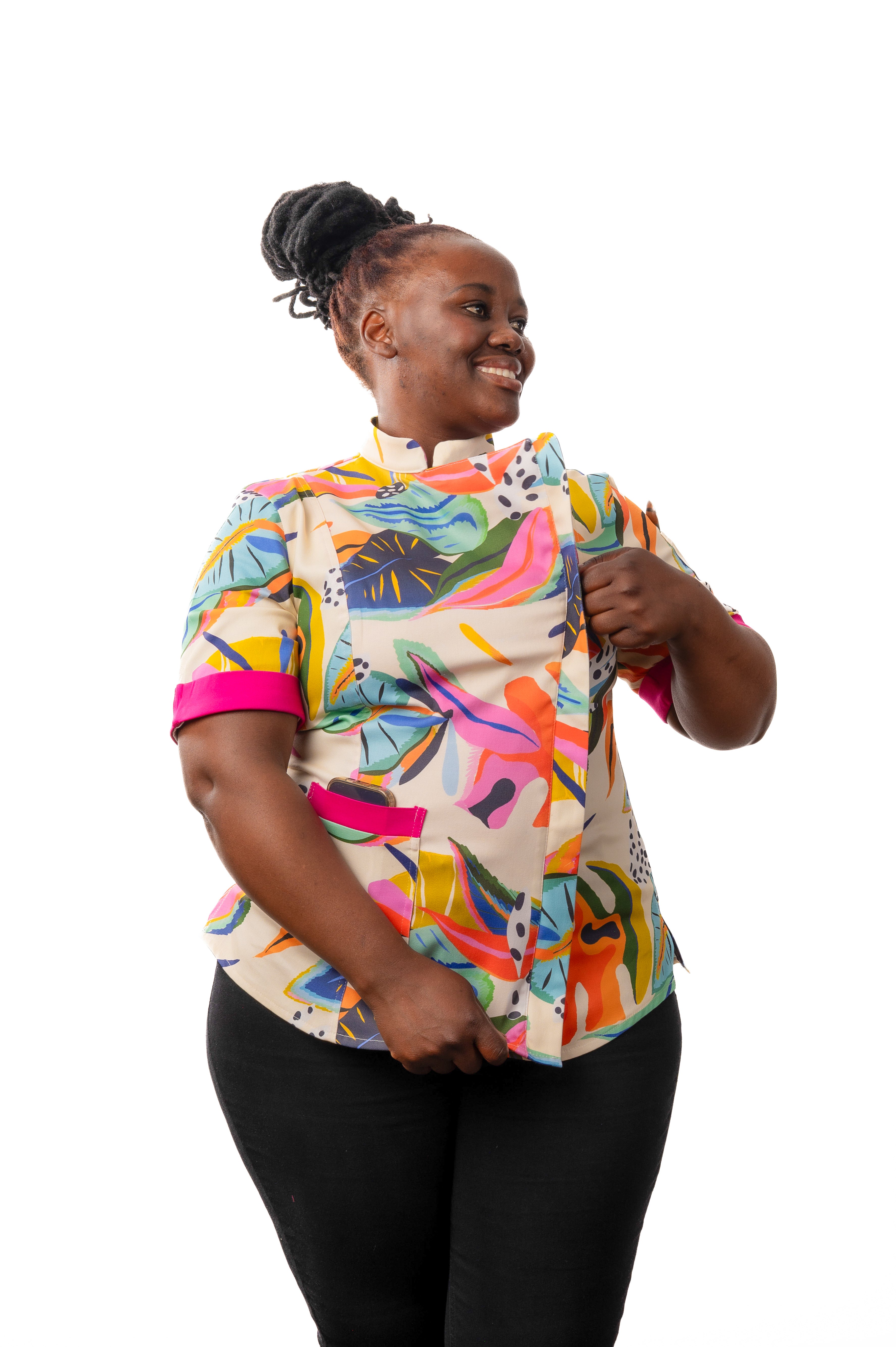 Flora Women's Fitted Chef Jacket