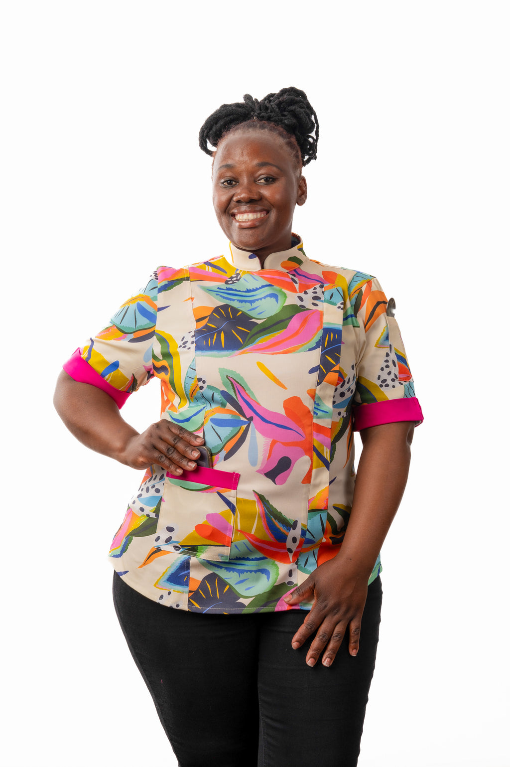 Flora Women's Fitted Chef Jacket