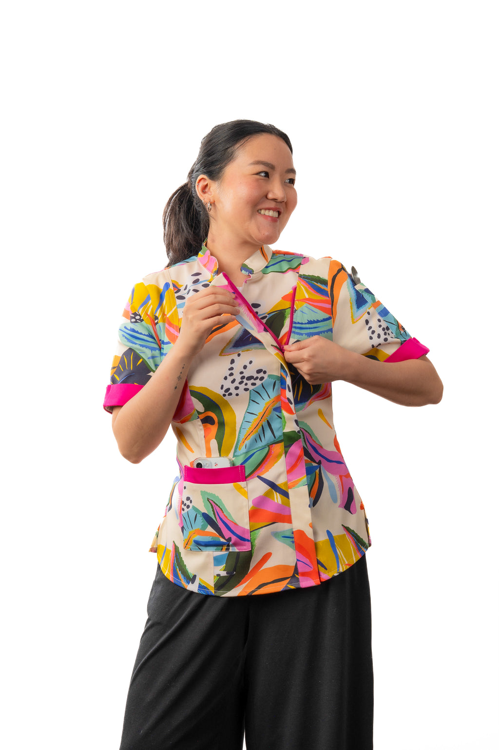 Flora Women's Fitted Chef Jacket