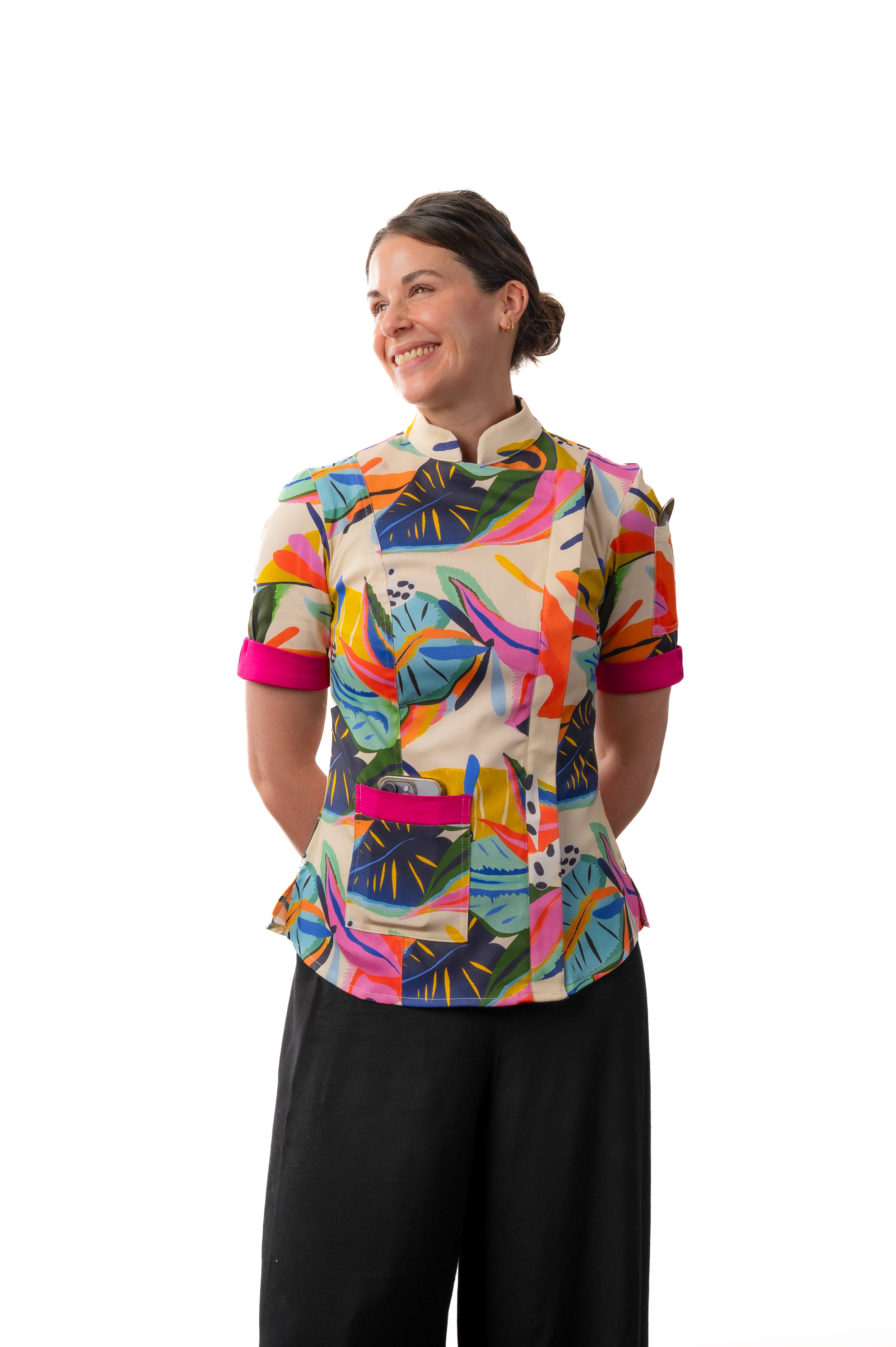 Flora Women's Fitted Chef Jacket