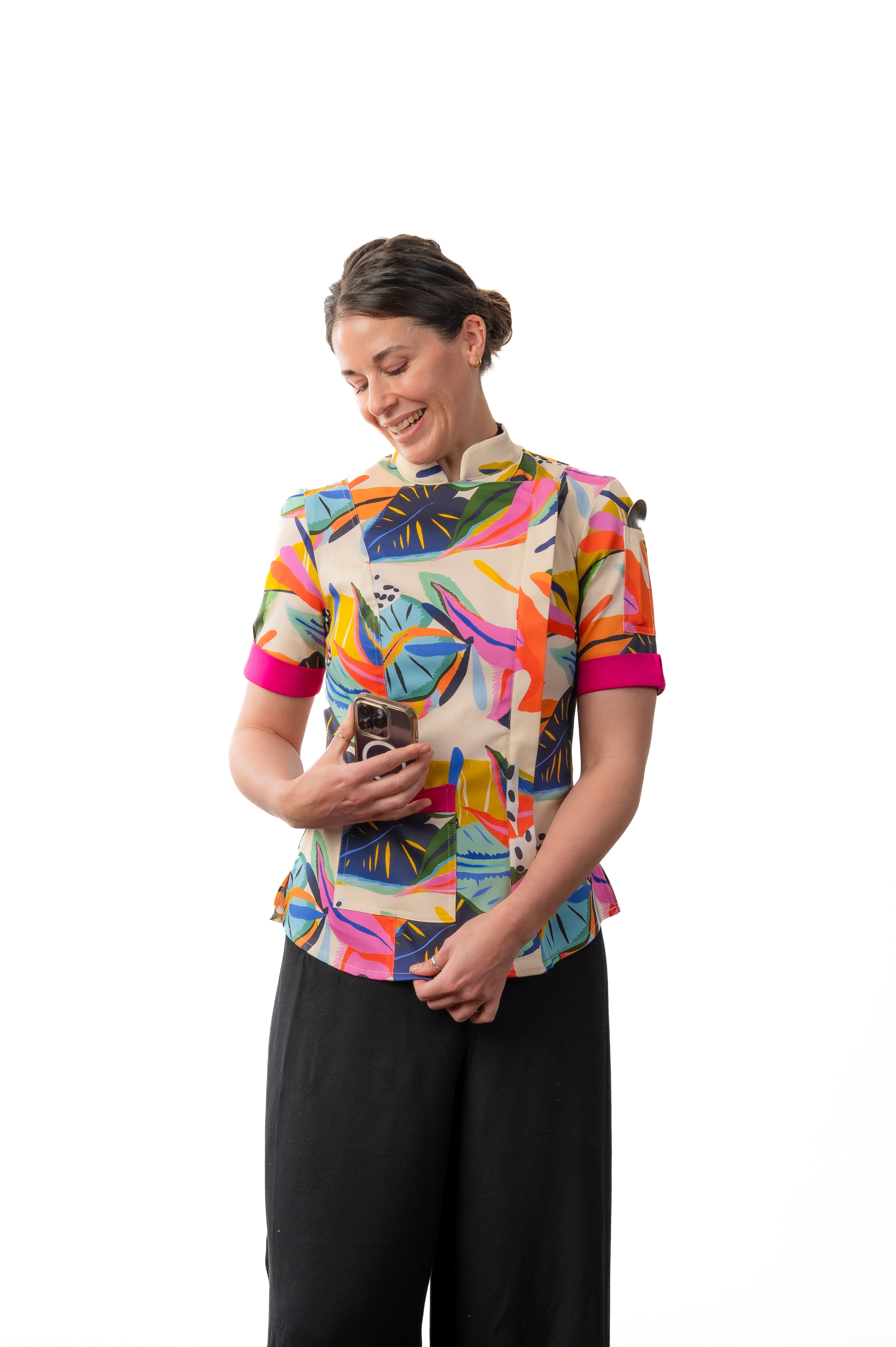Flora Women's Fitted Chef Jacket