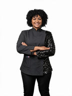 The Showstopper - Sequined Women's Chef Jacket