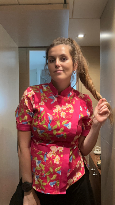 Mei Women's Fitted Chef Jacket